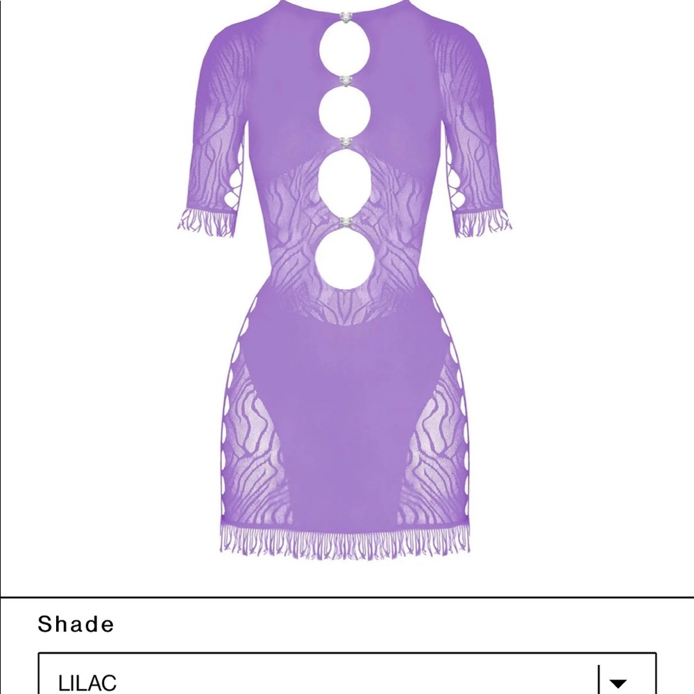 authentic poster girl miranda dress in lilac — one size